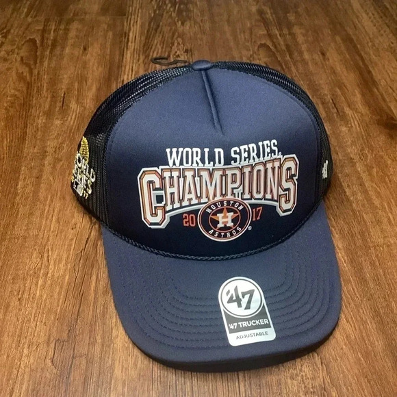 Houston Astros MLB 47 Foam Trucker Cap SnapBack 2017 Champions New - Picture 1 of 7